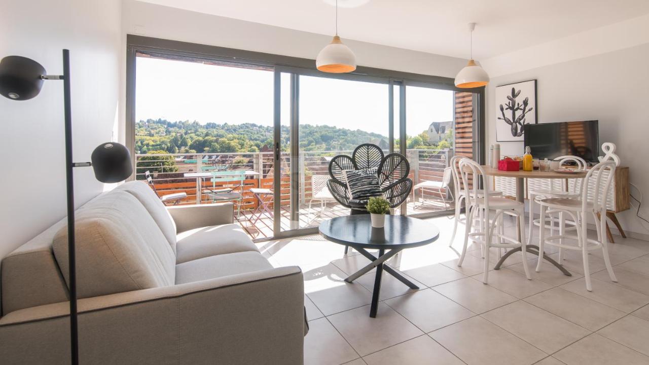 Appartement Le Coquet avec Balcon Terrasse et parking privé à Sarlat Extérieur photo